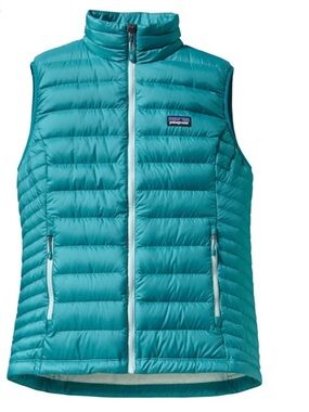 Patagonia Women's Down Sweater Vest In Teal Size Small